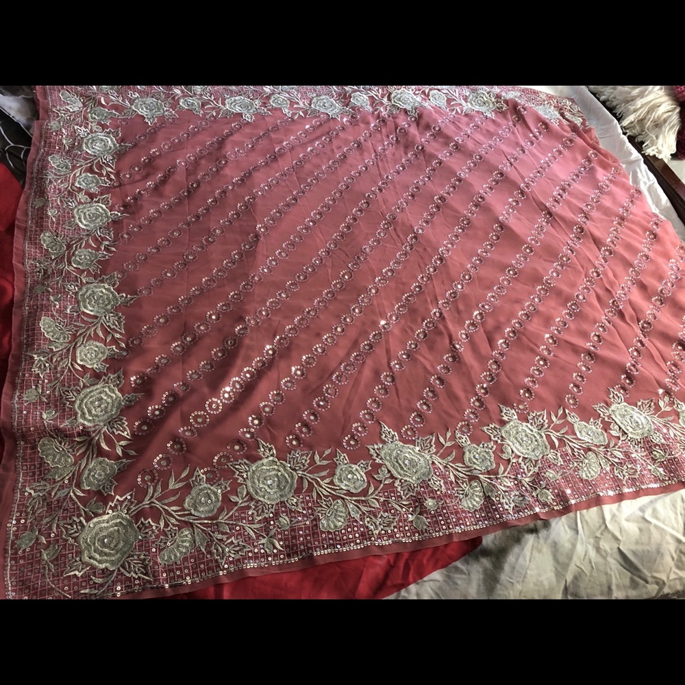 Beautiful Indian saree with readymade blouse